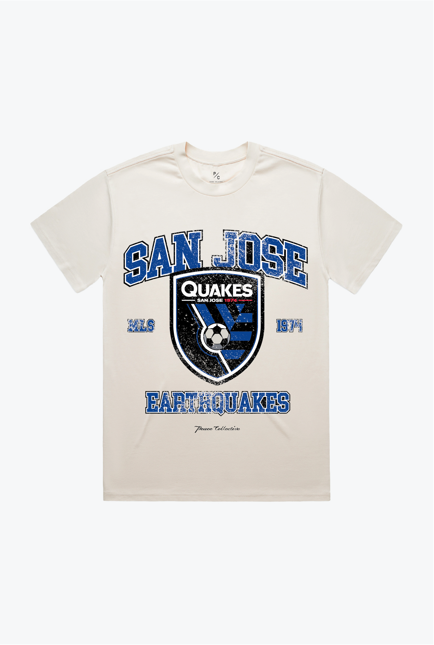 San Jose Earthquakes Vintage Washed T-Shirt - Ivory