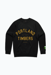 Portland Timbers Essentials Heavyweight Crewneck - Black