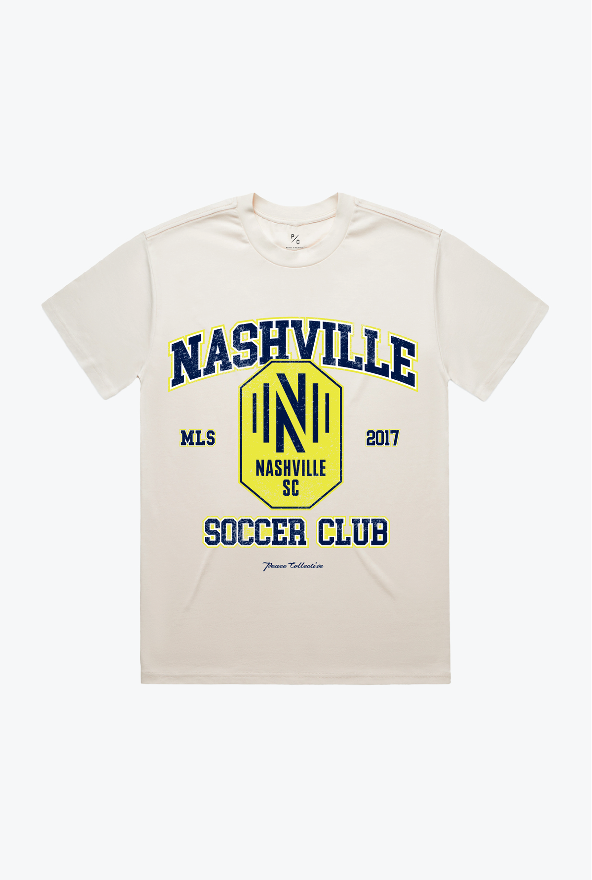 Nashville SC Vintage Washed T-Shirt - Ivory