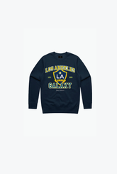 Los Angeles Galaxy Vintage Washed Kids Crewneck - Navy