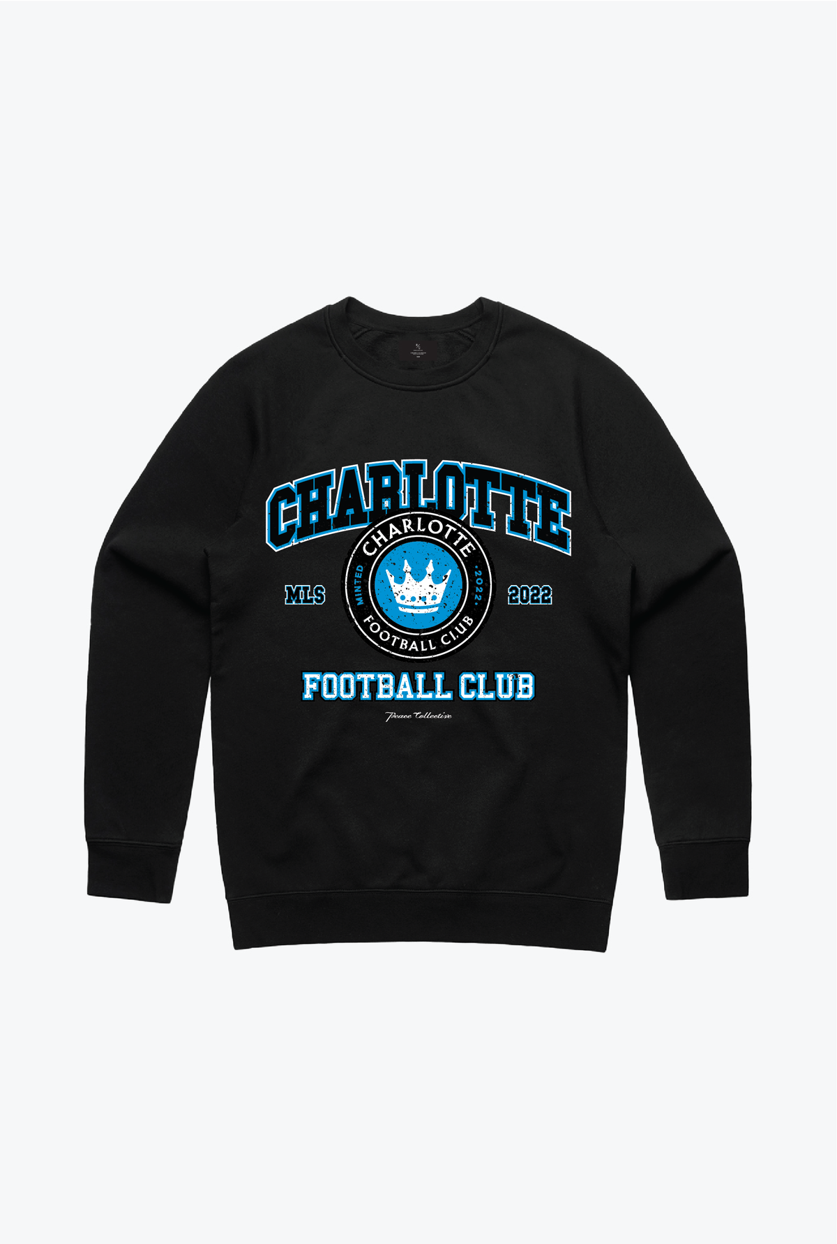 Charlotte FC Vintage Washed Crewneck - Black
