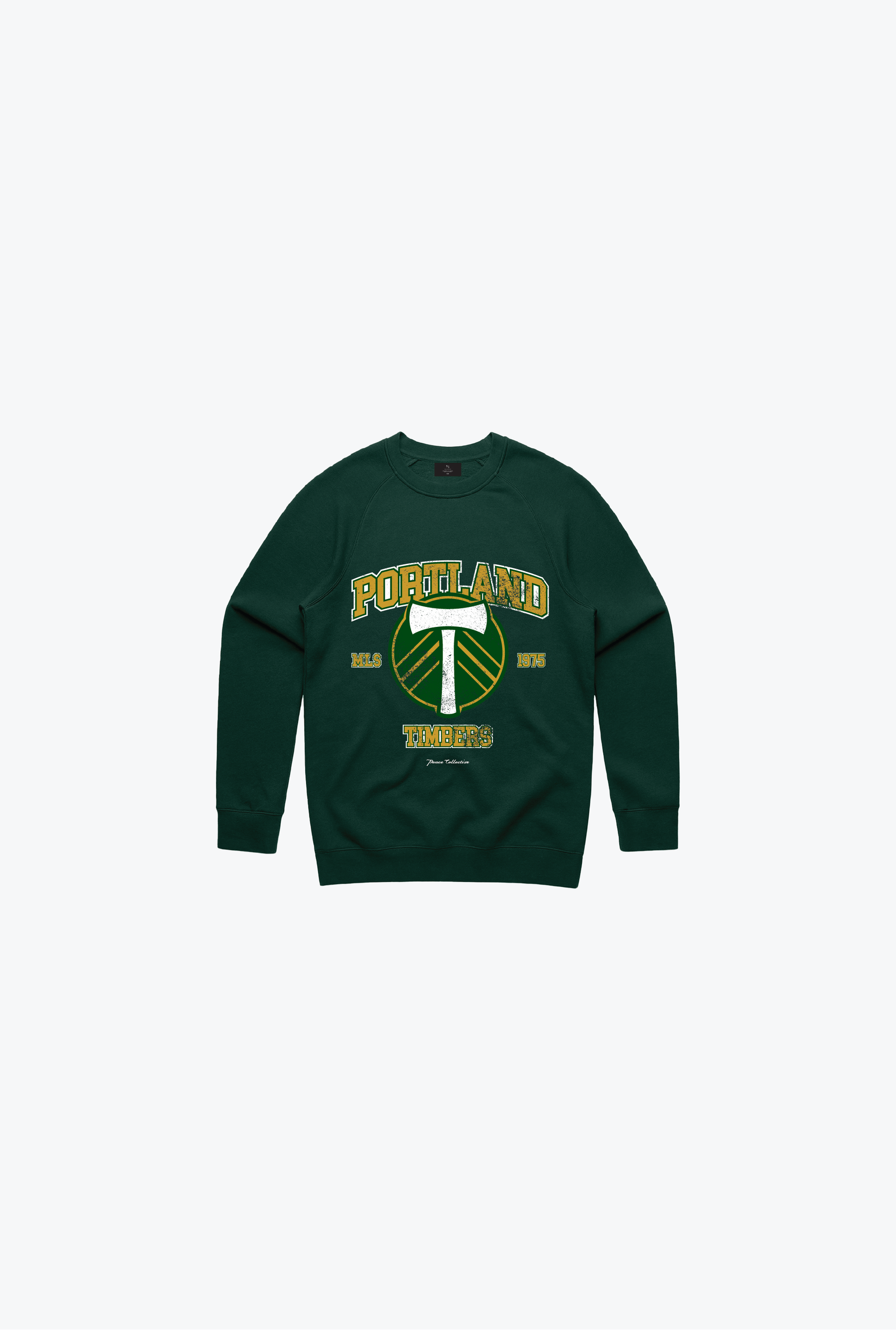 Portland Timbers Vintage Washed Kids Crewneck - Forest Green