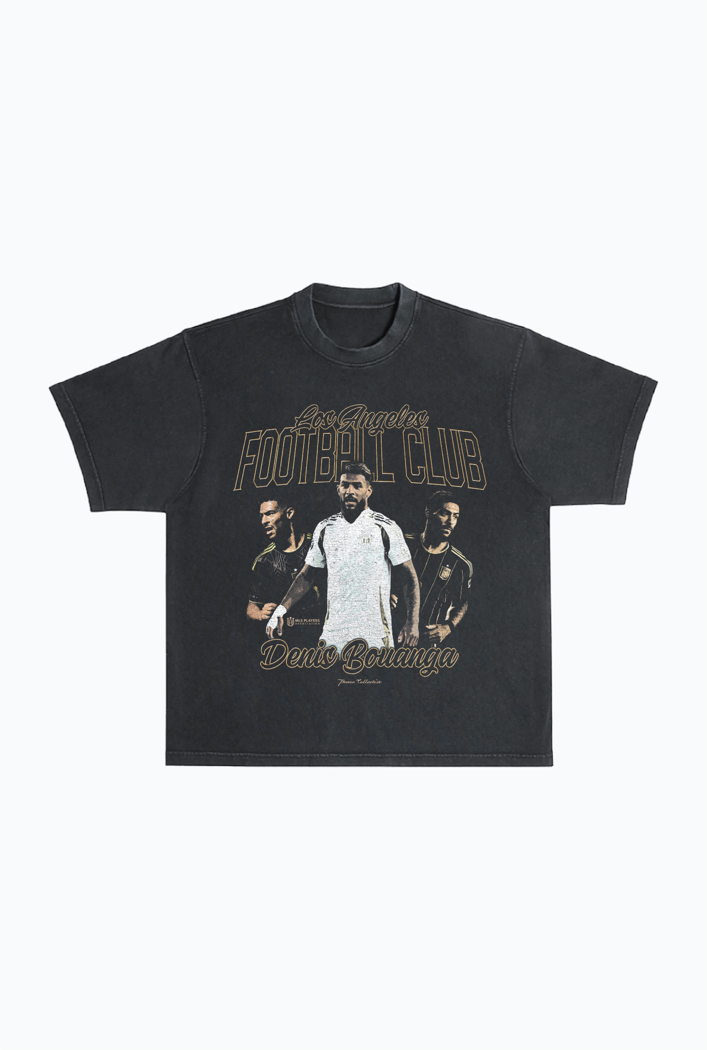 Denis Bouanga Vintage Heavyweight Garment Dyed T-Shirt - Black