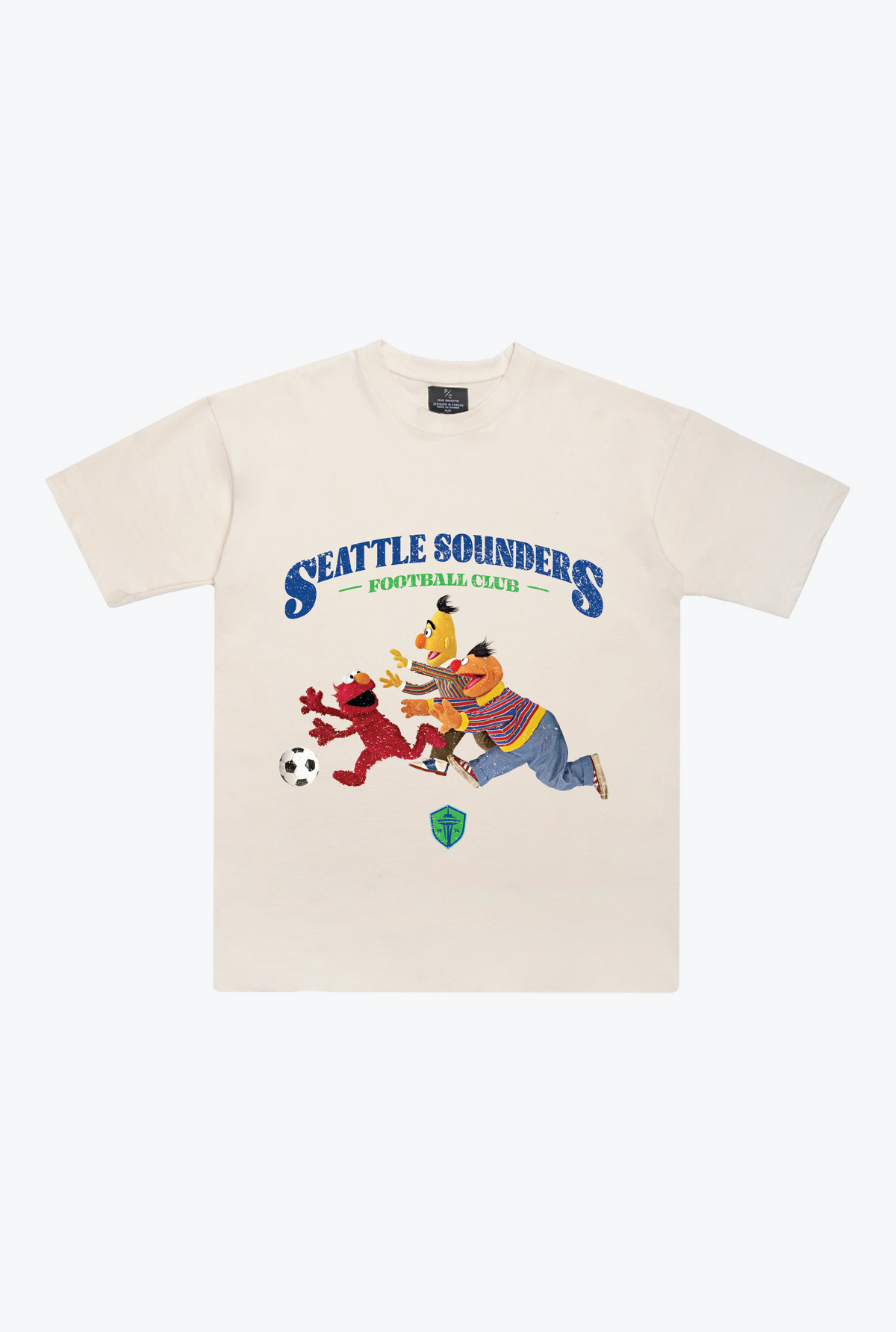 Seattle Sounders x Sesame Street Chase Heavyweight T-Shirt - Ivory