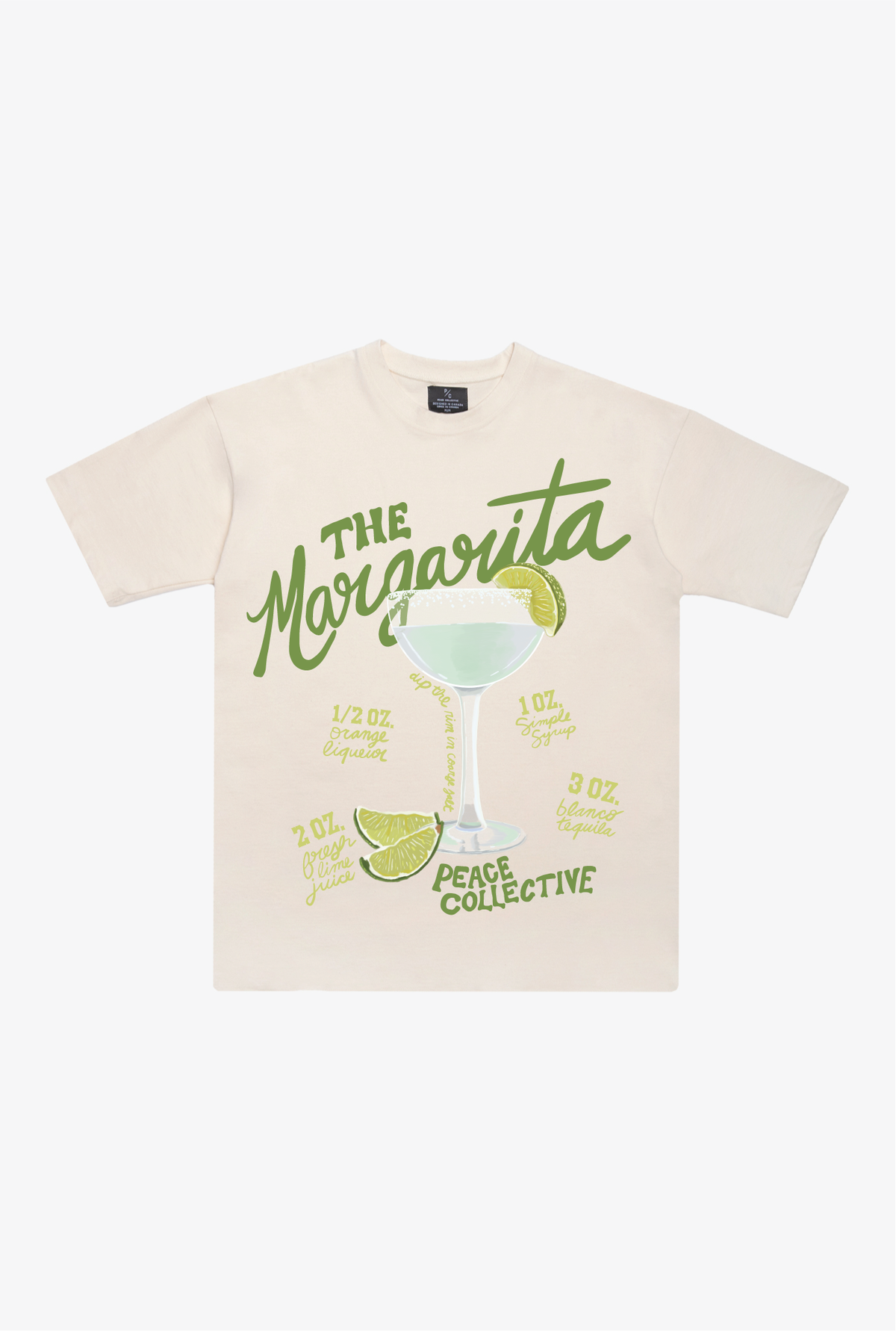 Margarita Heavyweight T-Shirt - Natural