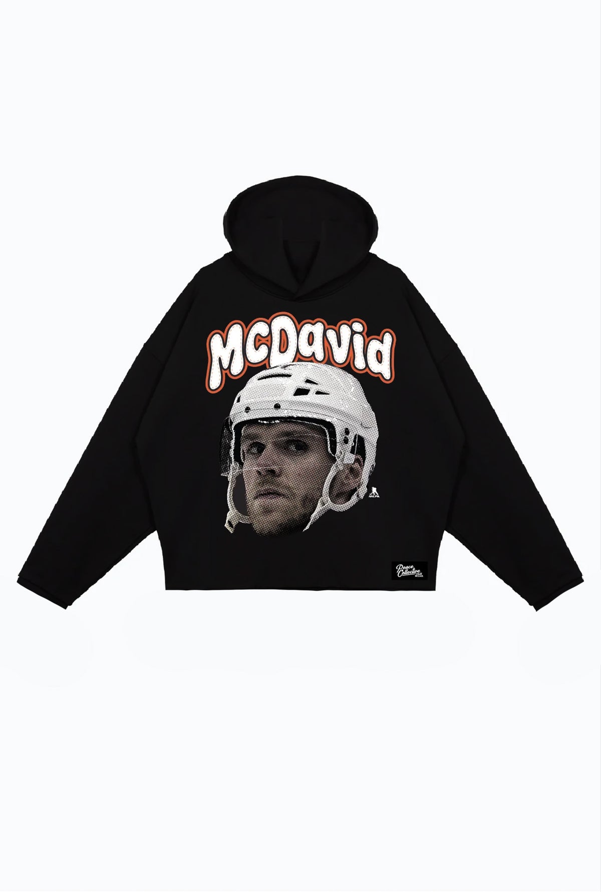 Sweat à capuche décontracté Connor McDavid - Noir