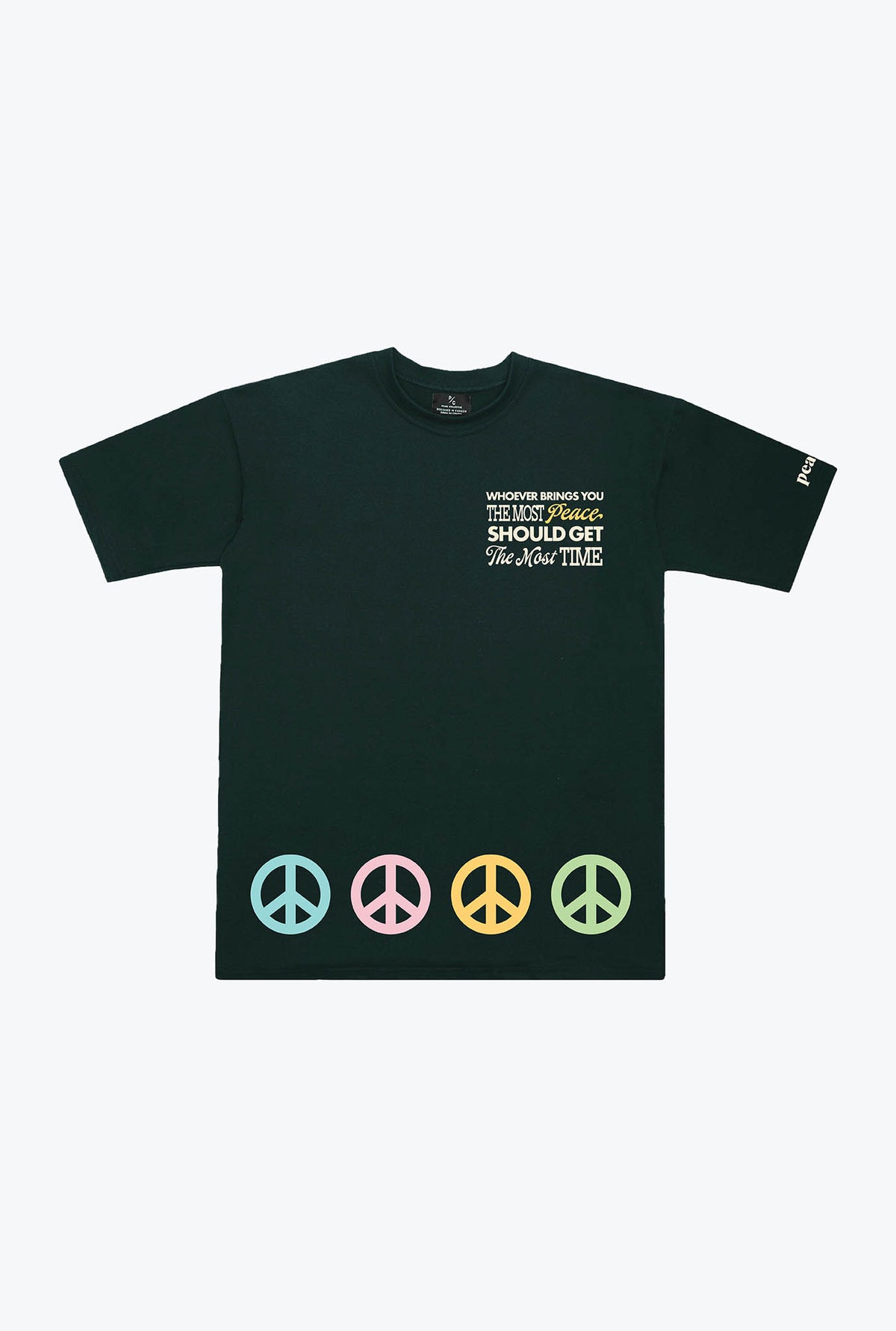 Bring Peace Heavyweight T-Shirt - Pine Green