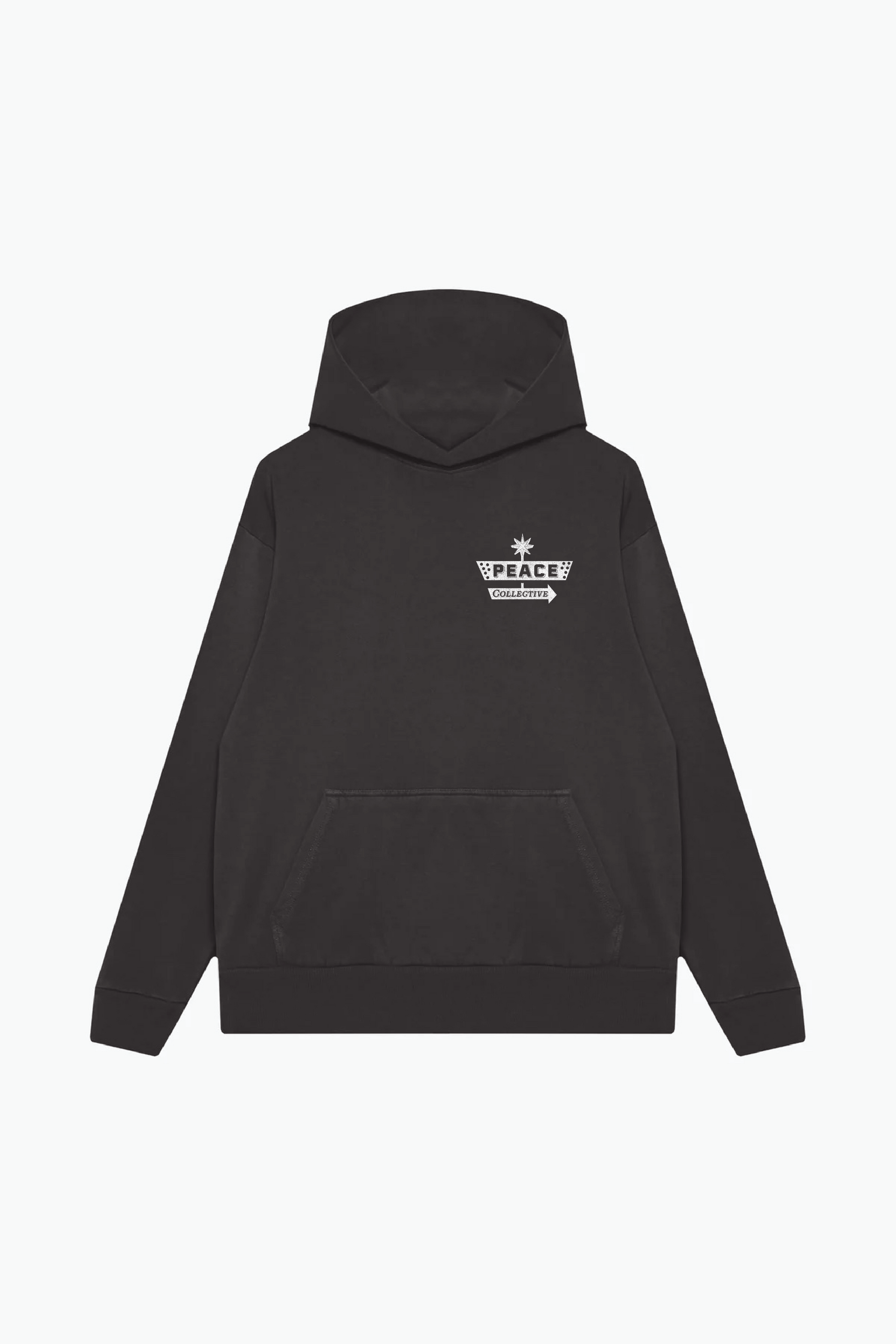 Mental Health is Health Heavyweight Pigment Dye Hoodie - Black