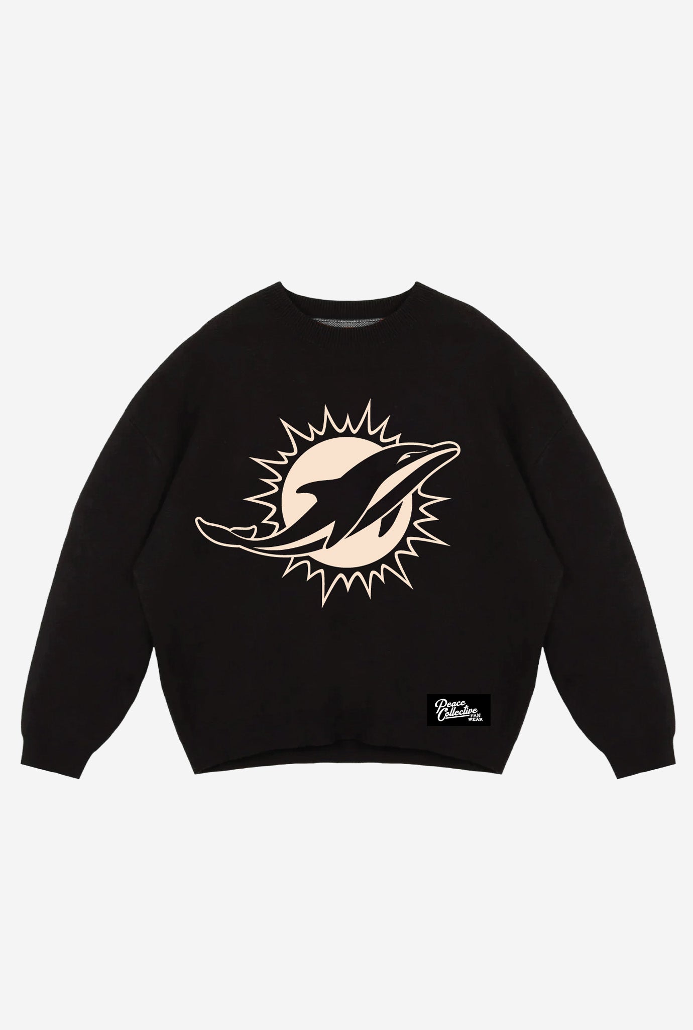 Miami Dolphins Knit Sweater - Black