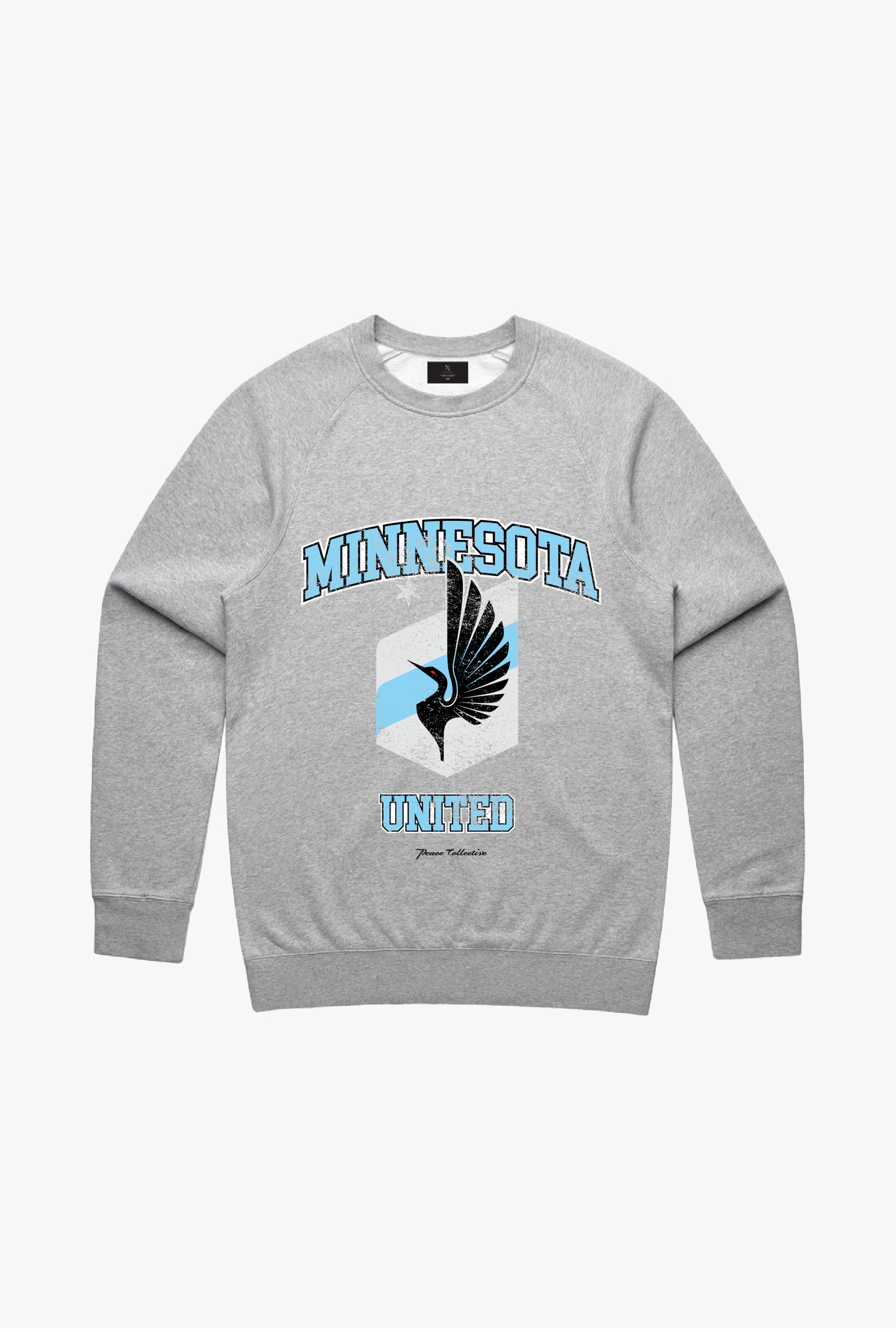 Minnesota United FC Vintage Washed Crewneck - Ash