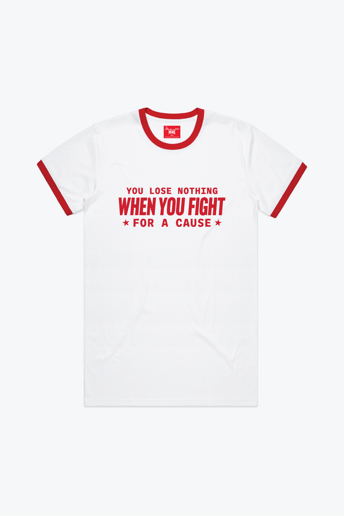 P/C x Muhammad Ali Ringer T-Shirt - White / Red