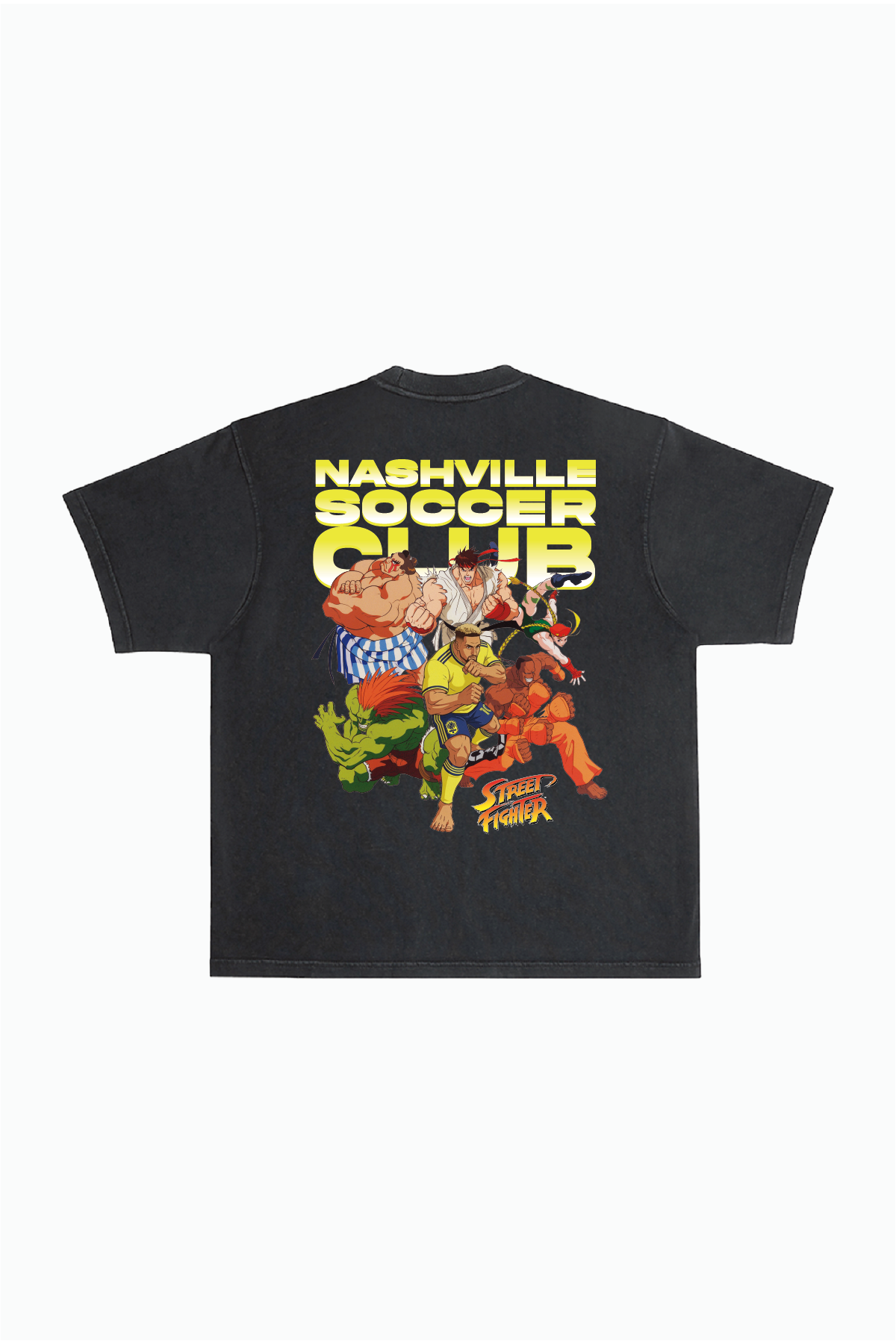 Nashville SC x Street Fighter All Fighters Premium T-Shirt - Black