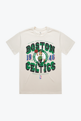 Boston Celtics Court Premium T-Shirt - Ivory