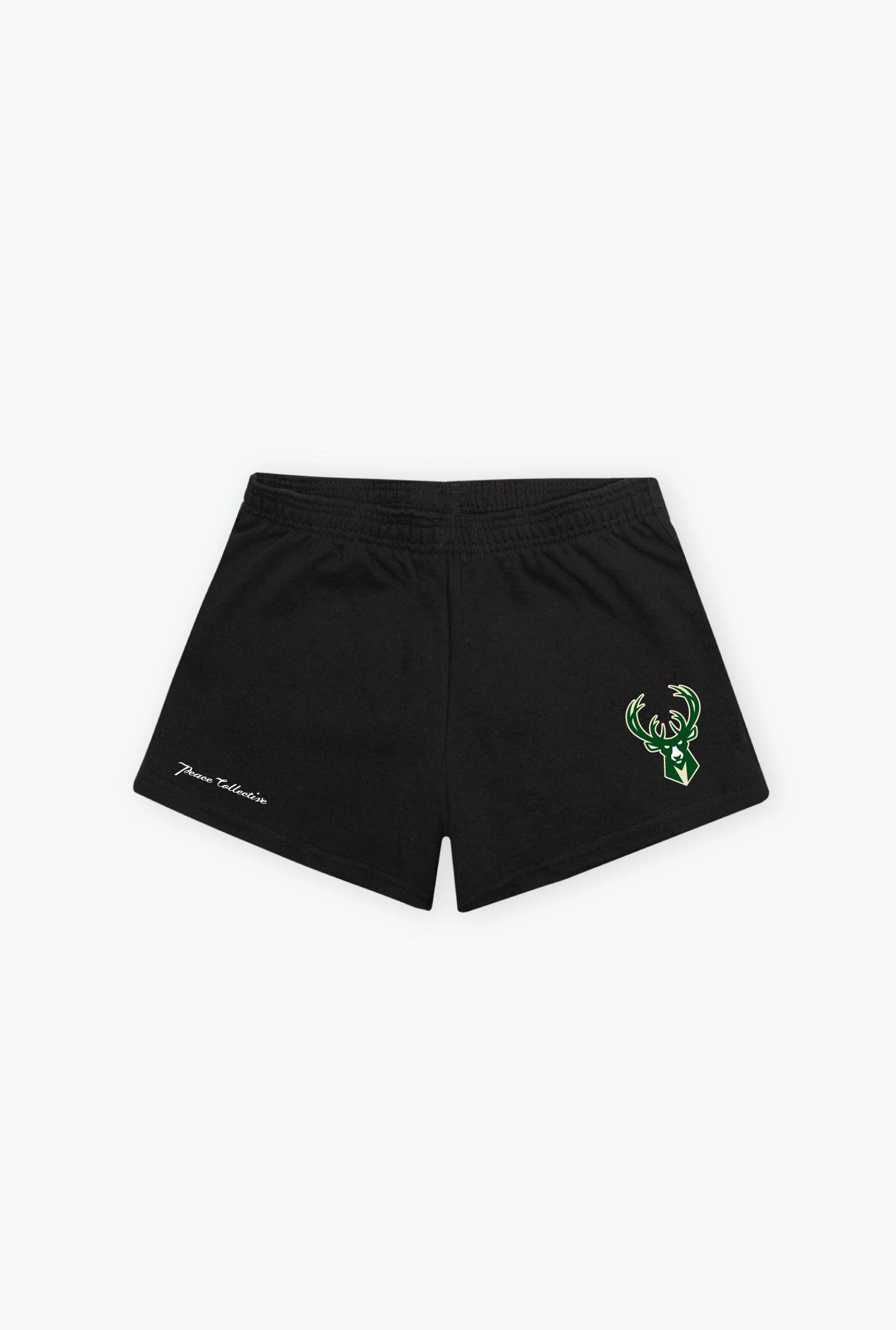 Milwaukee Bucks Women's Fleece Shorts - Black