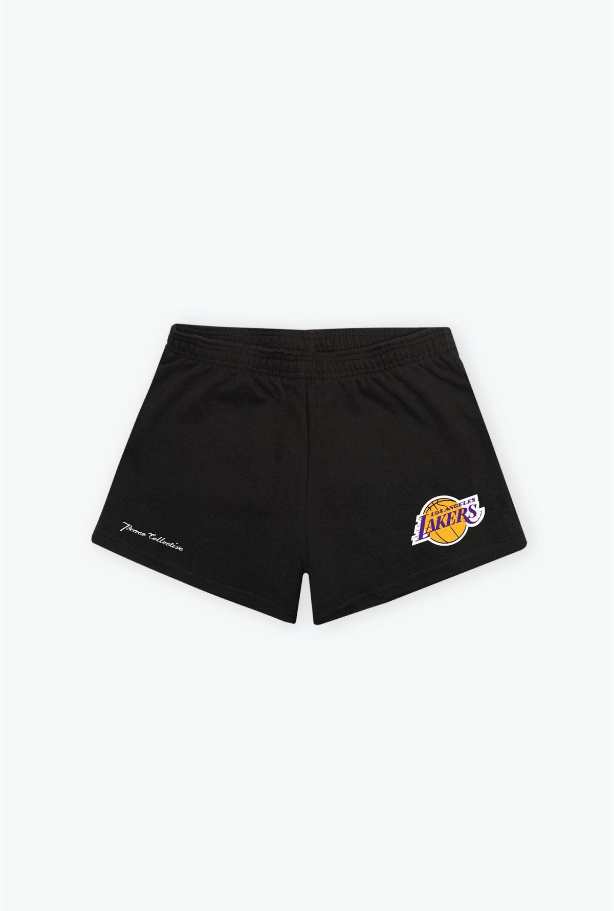 Los Angeles Lakers Women's Fleece Shorts - Black