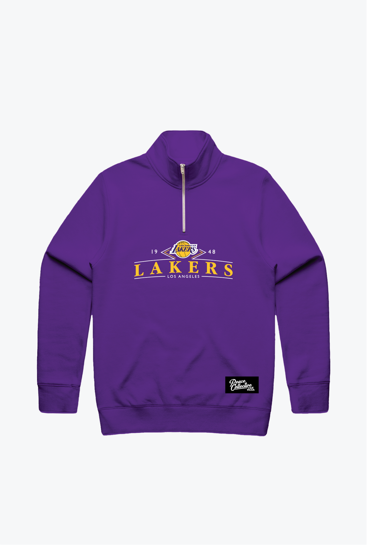 Los Angeles Lakers Vintage Quarter Zip - Purple