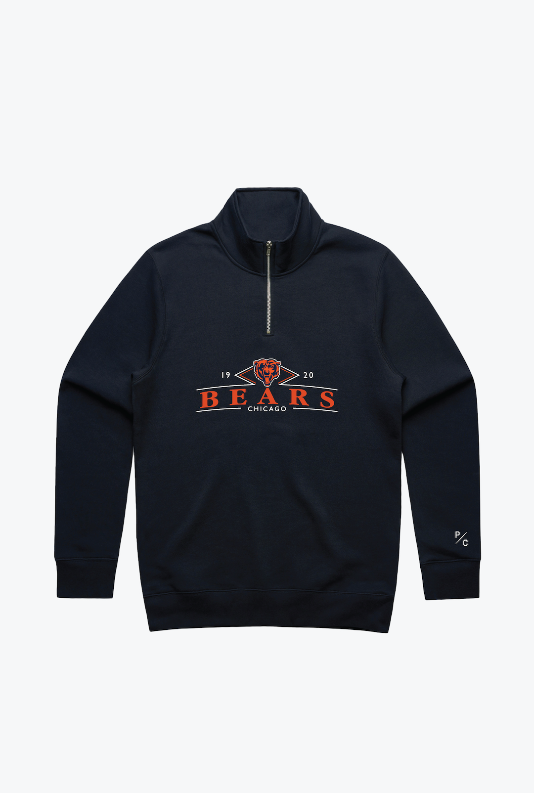 Chicago Bears Quarter Zip - Marineblau