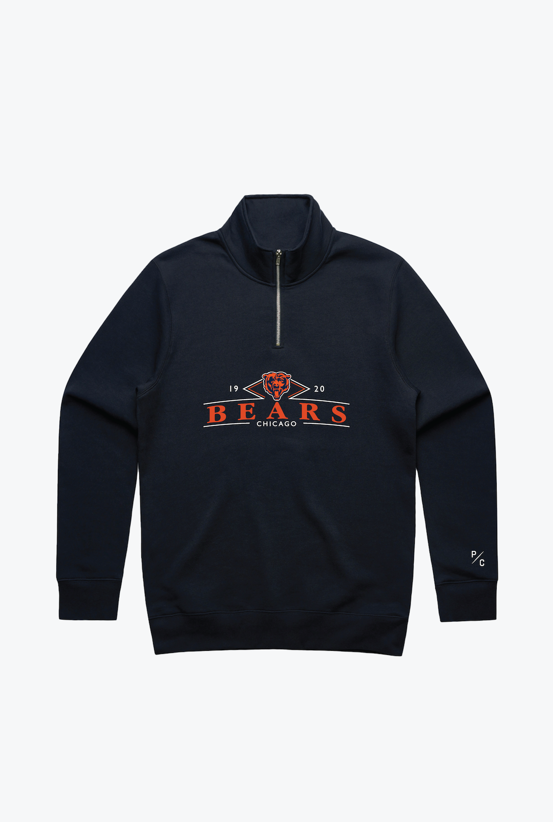 Chicago Bears Quarter Zip - Navy