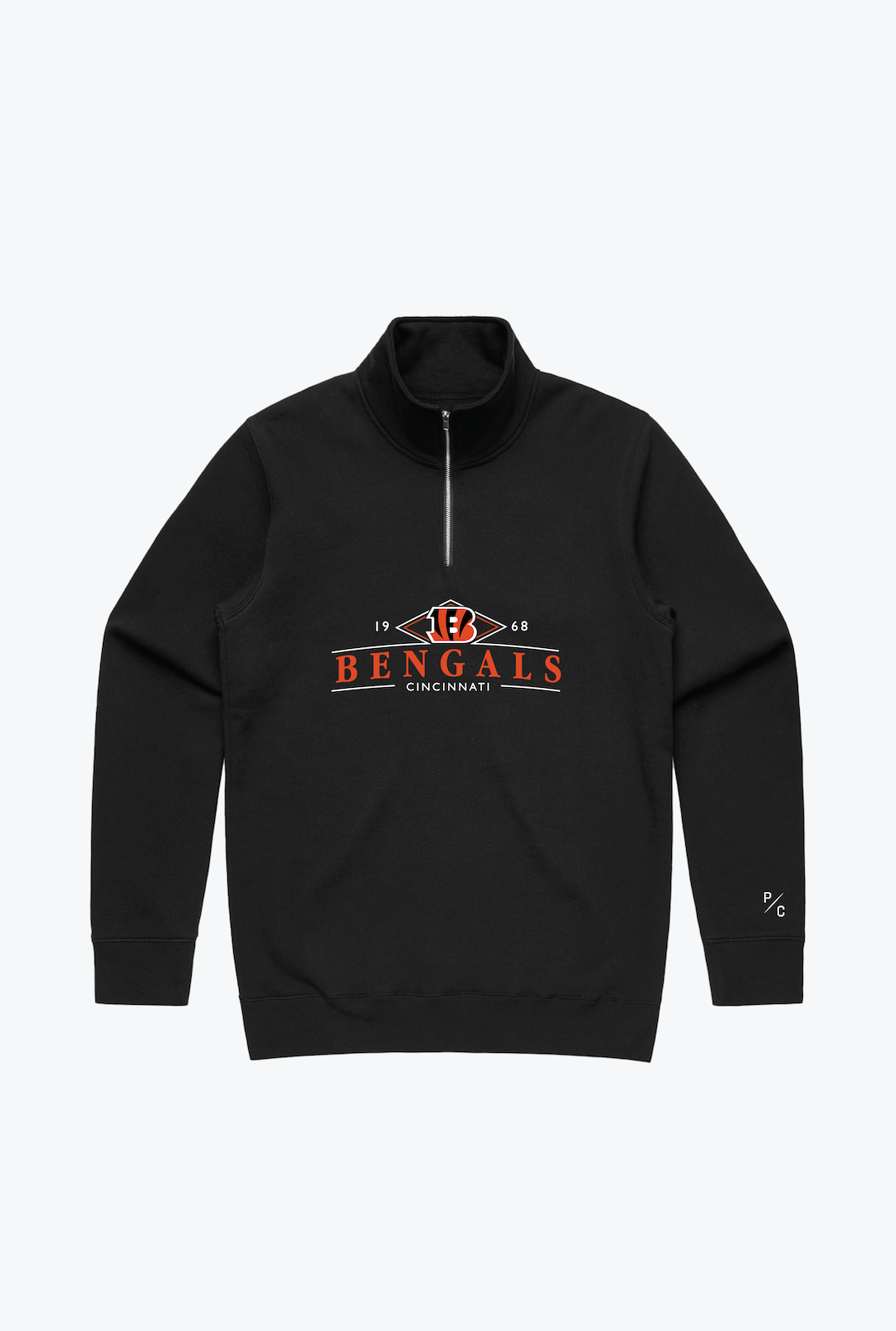 Cincinnati Bengals Quarter Zip - Black