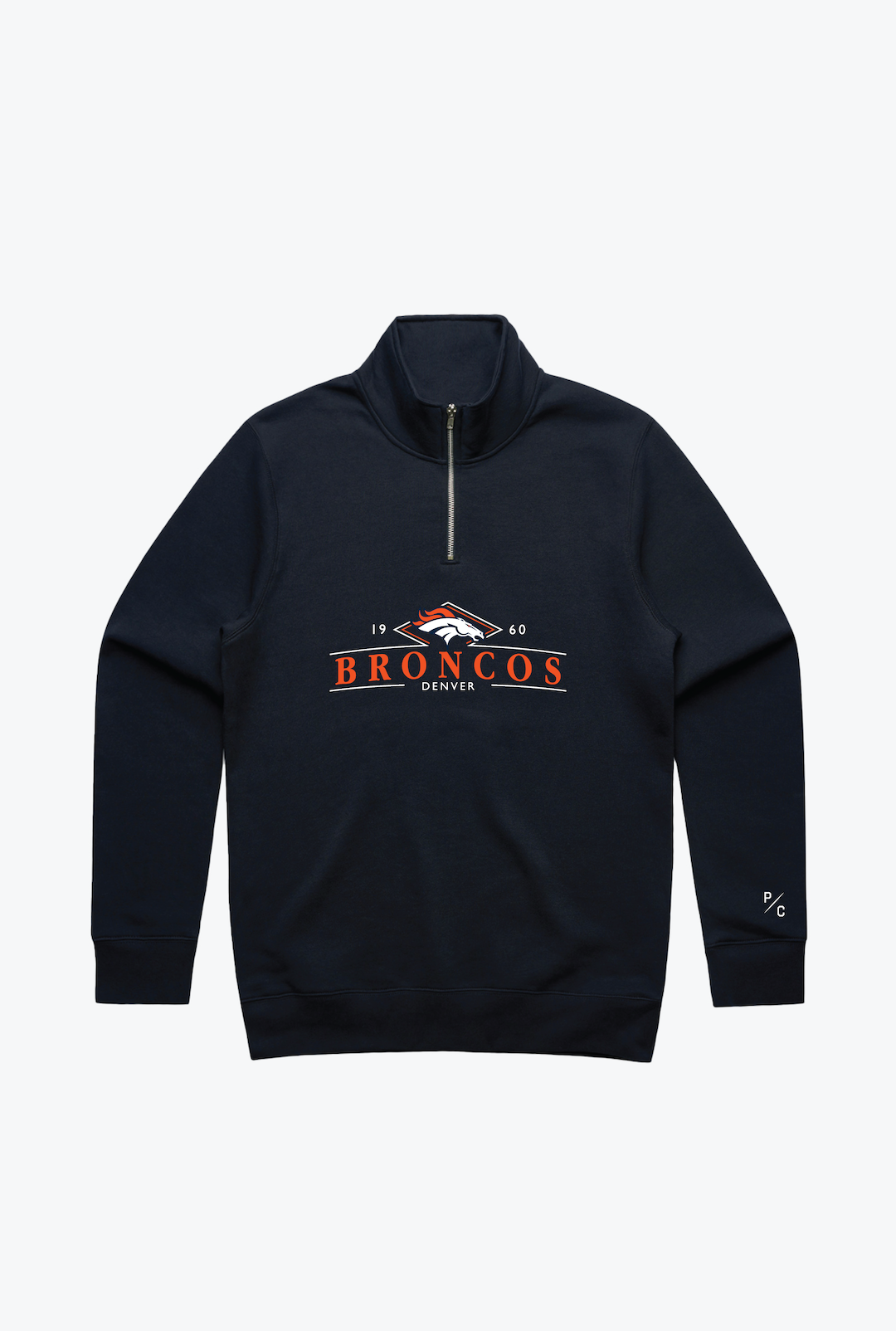 Denver Broncos Quarter Zip - Navy