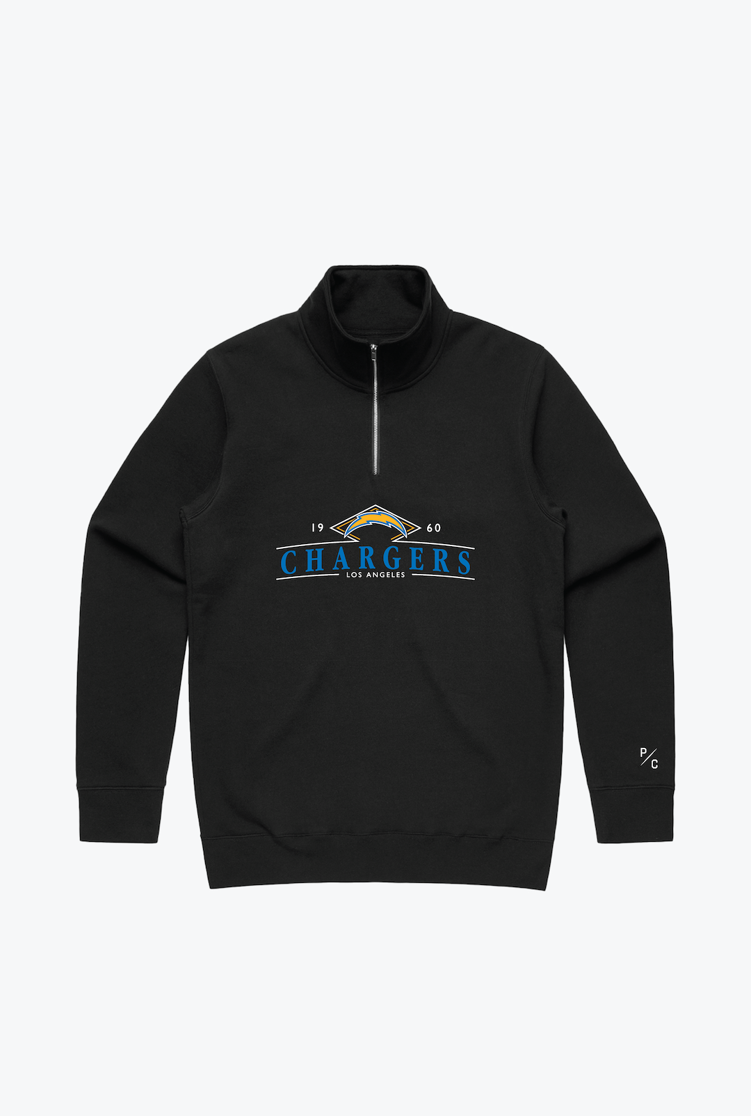 Los Angeles Chargers Quarter Zip - Black