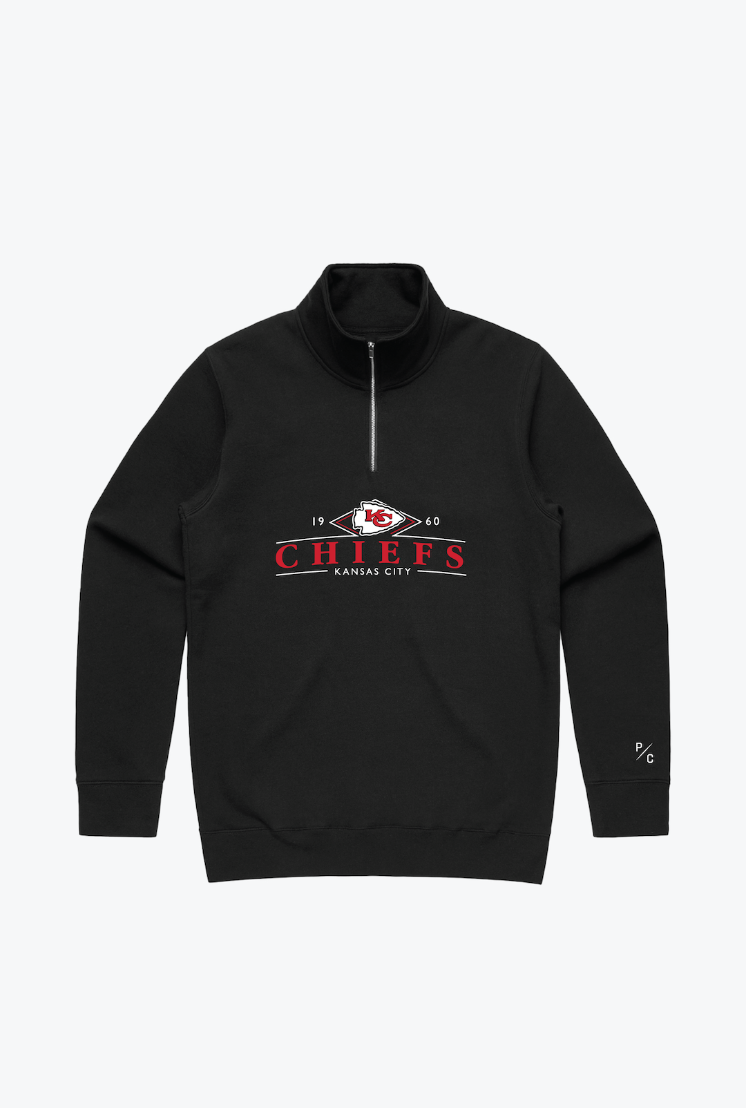 Kansas City Chiefs Quarter Zip - Black