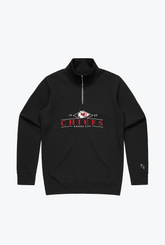 Kansas City Chiefs Quarter Zip - Black