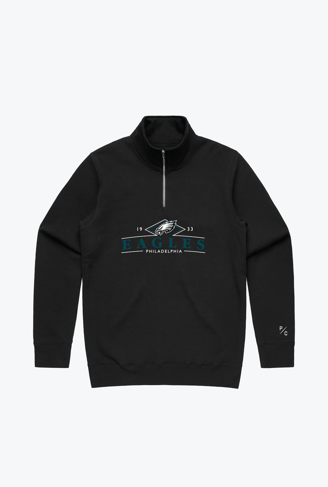 Philadelphia Eagles Quarter Zip - Black