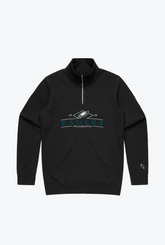 Philadelphia Eagles Quarter Zip - Black