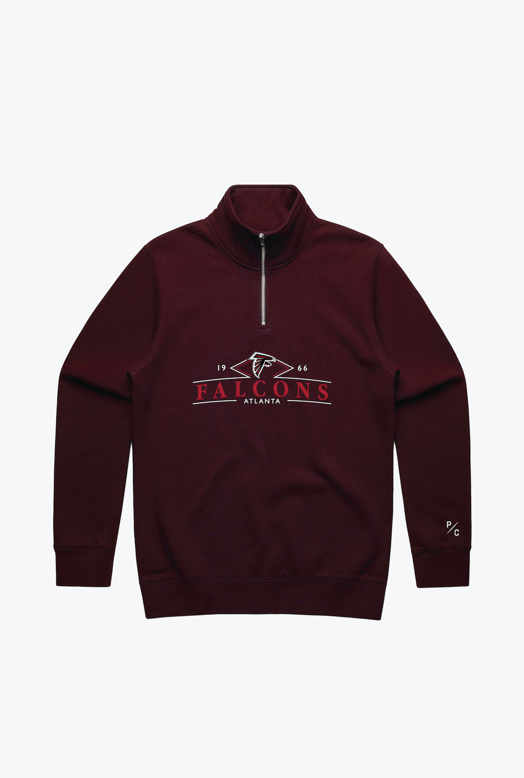 Atlanta Falcons Quarter Zip - Maroon