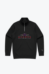 New York Giants Quarter Zip - Black