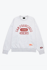 San Francisco 49ers Athletic Club Heavyweight Crewneck - Ash