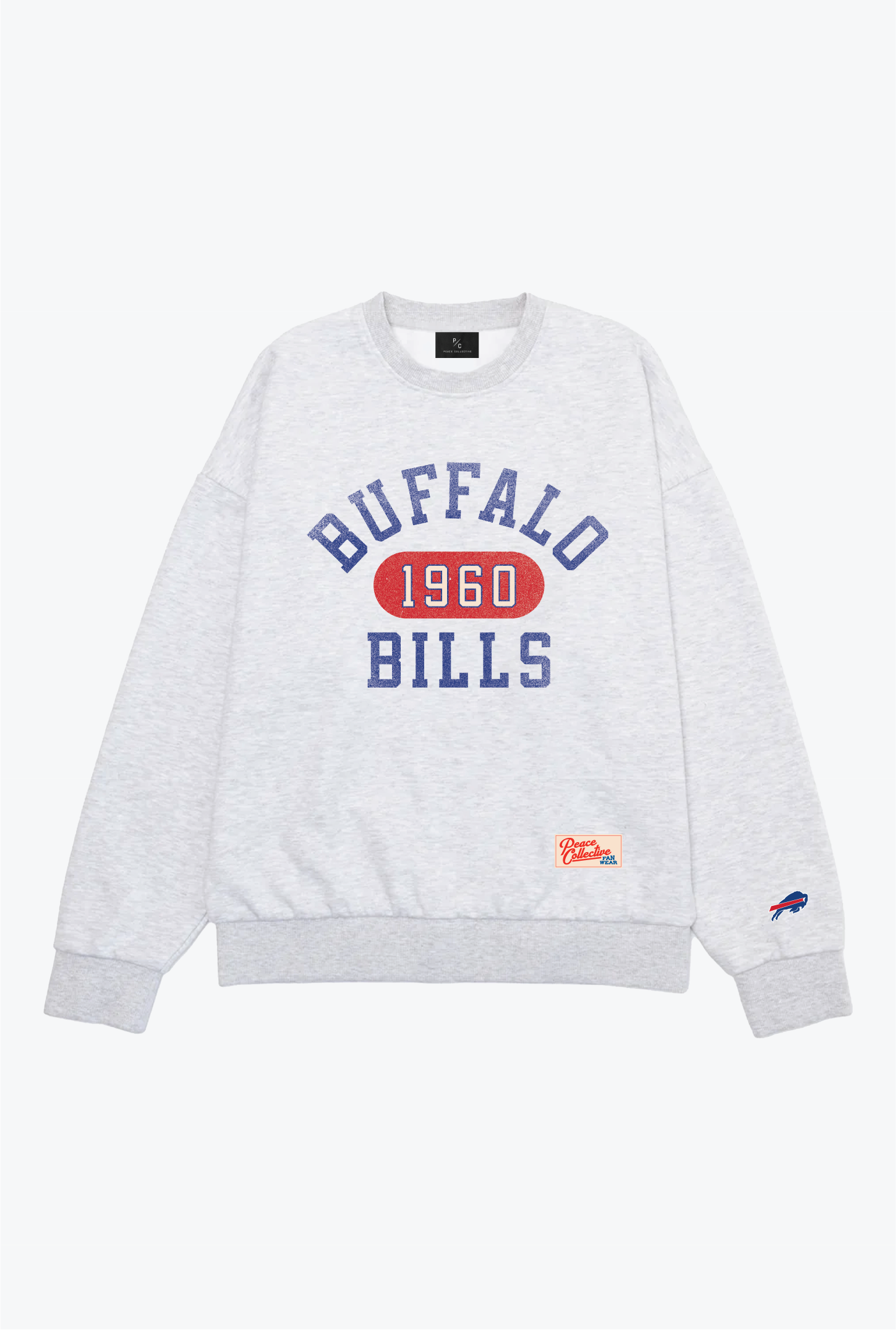 Pull ras du cou épais Athletic Club Buffalo Bills - Cendre