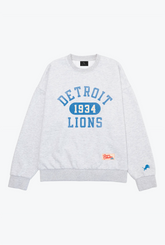 Detroit Lions Athletic Club Heavyweight Crewneck - Ash