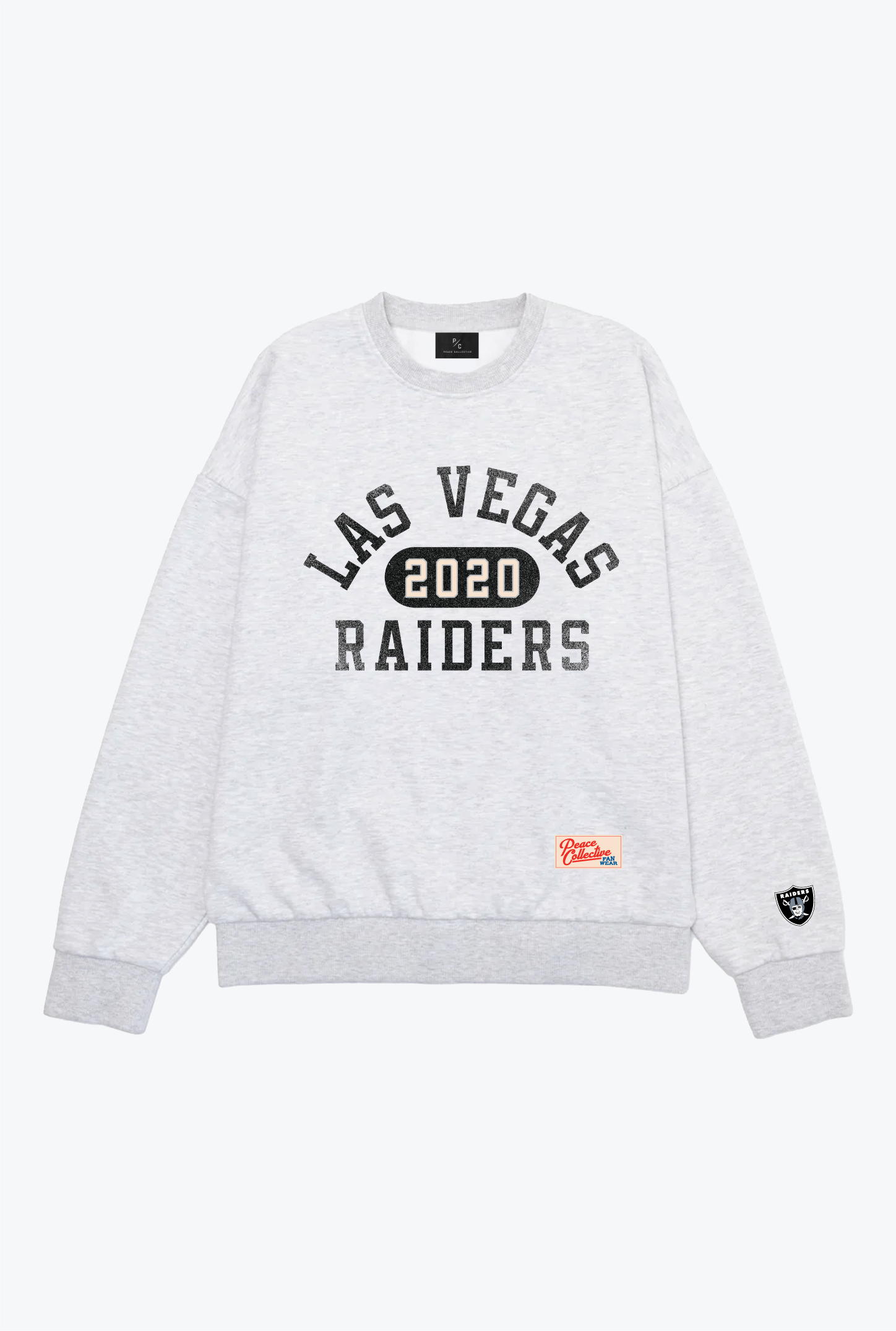 Schwerer Rundhalsausschnitt des Las Vegas Raiders Athletic Club - Aschgrau