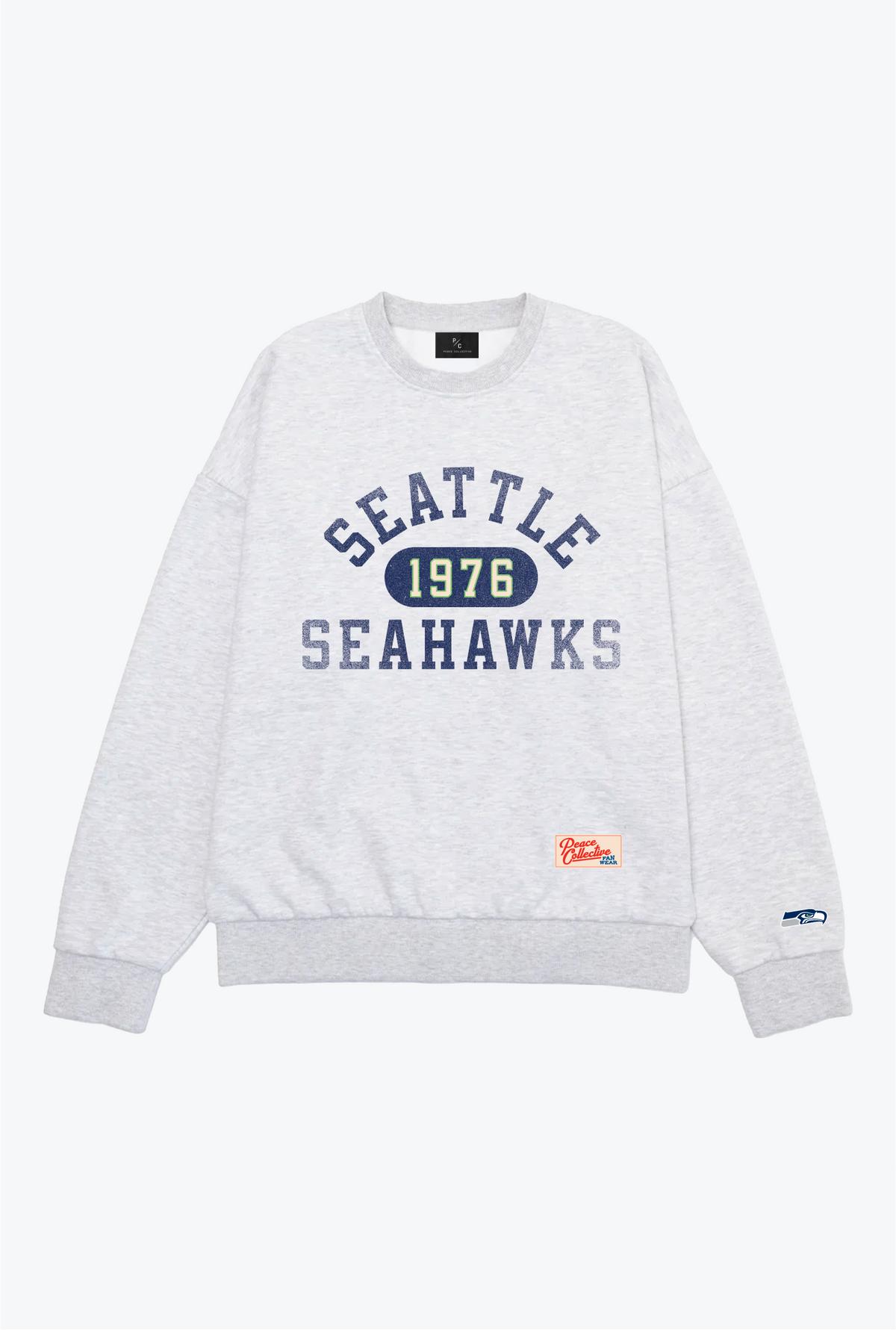 Schwerer Rundhalsausschnitt des Seattle Seahawks Athletic Club - Aschgrau