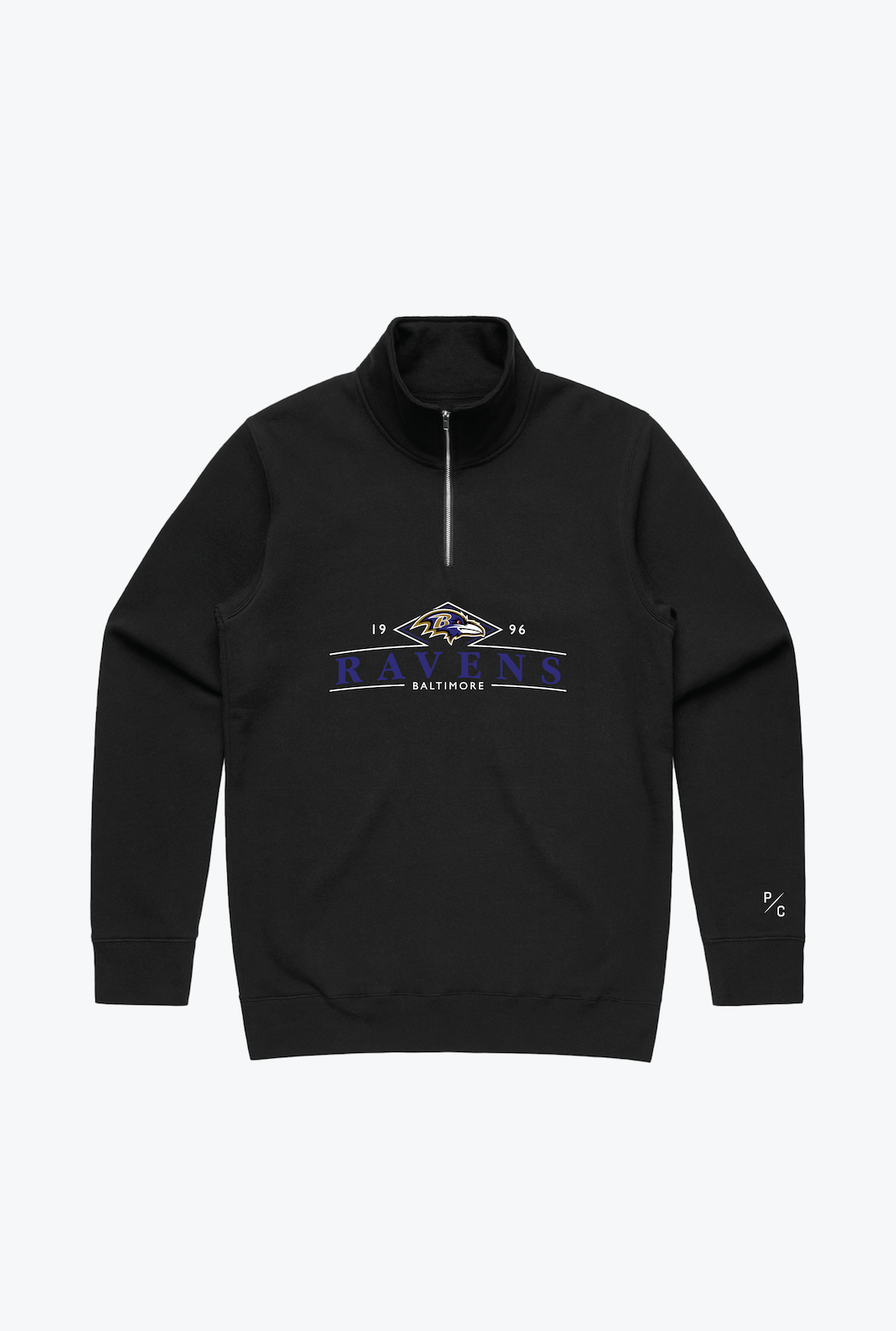 Baltimore Ravens Quarter Zip - Black