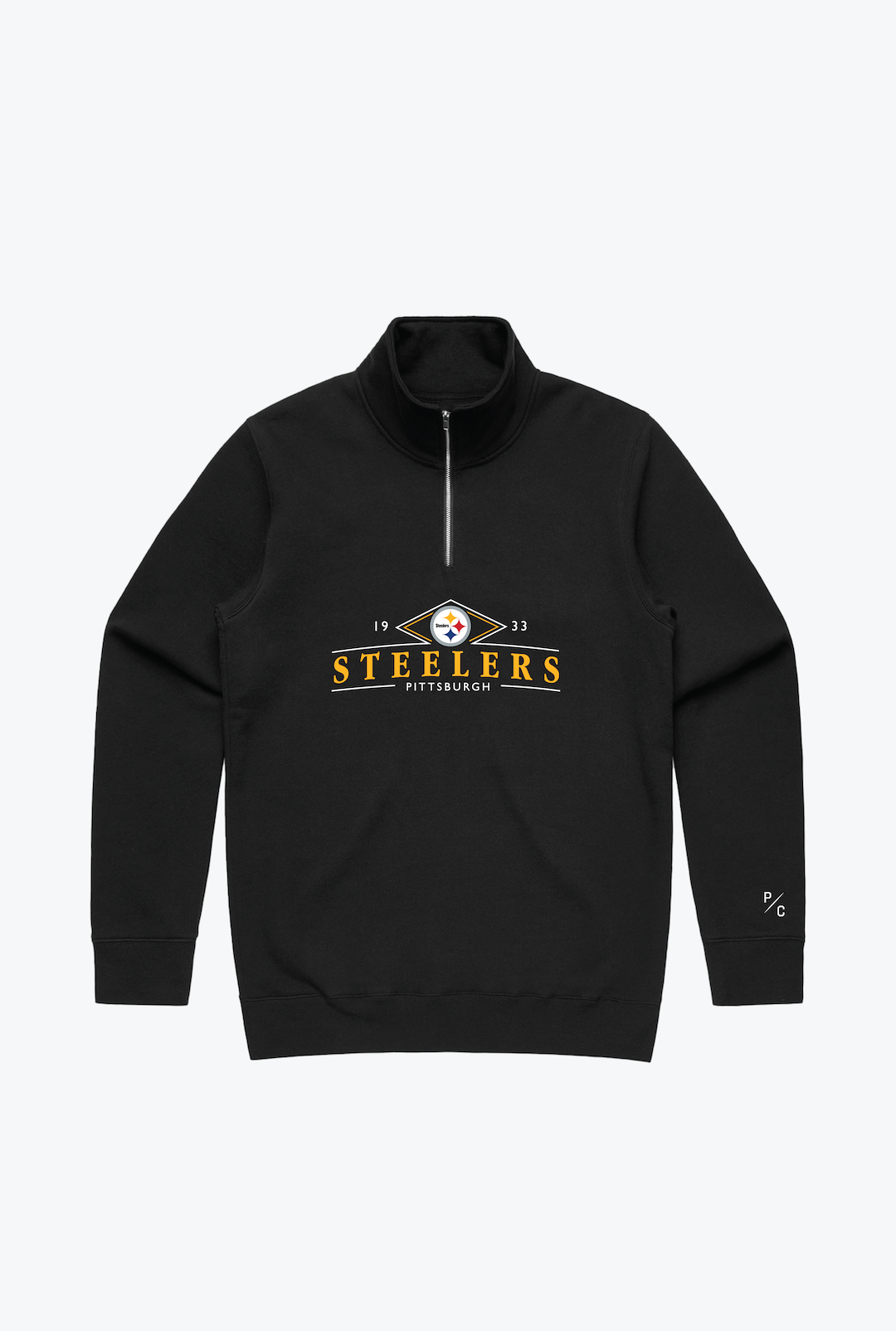 Pittsburgh Steelers Quarter Zip - Black