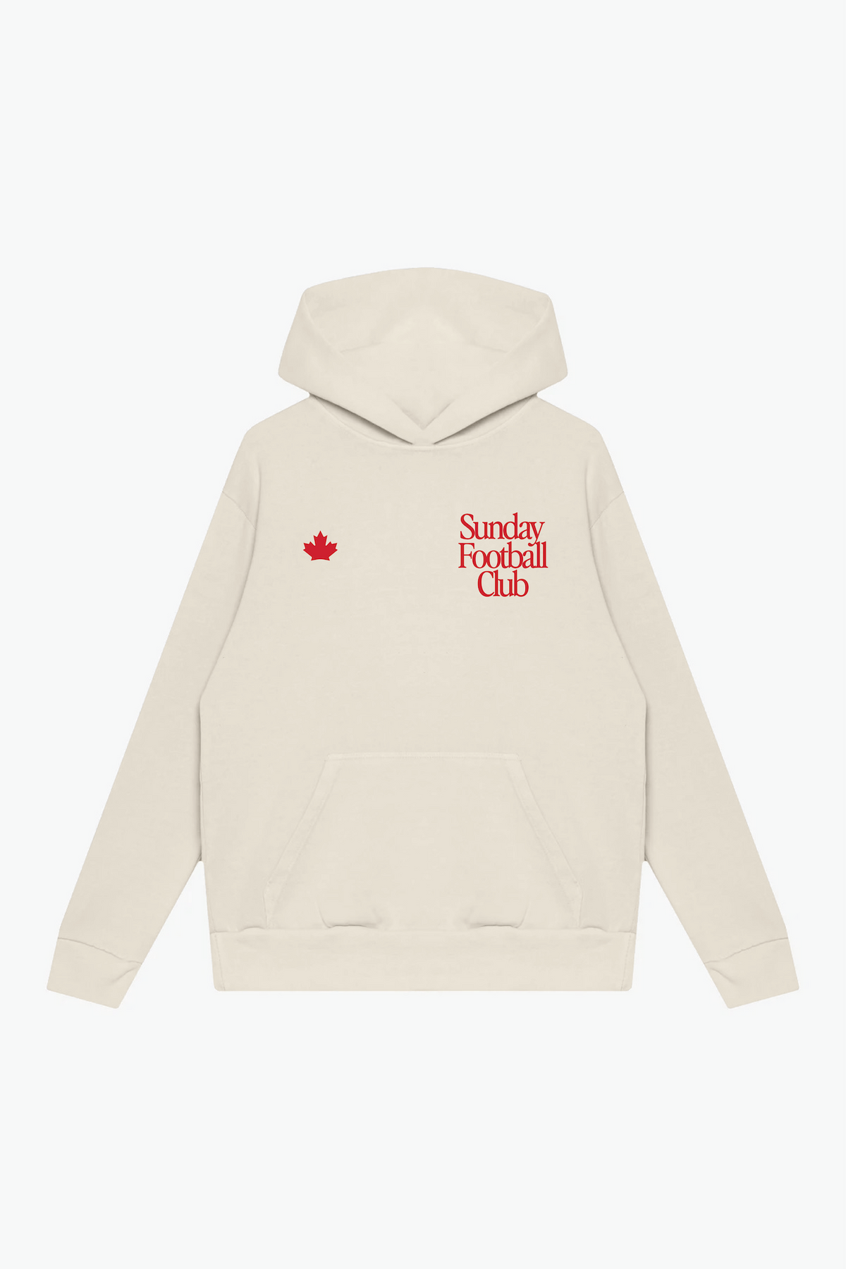 Sunday Football Club Canada Heavyweight Hoodie - Ivory
