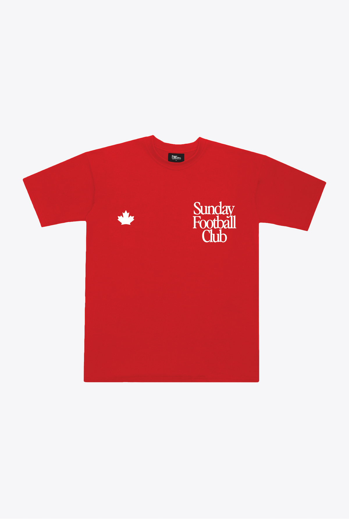 Sunday Football Club Canada Heavyweight T-Shirt - Red