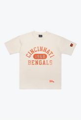 Cincinnati Bengals Athletic Club Schweres T-Shirt – Elfenbein