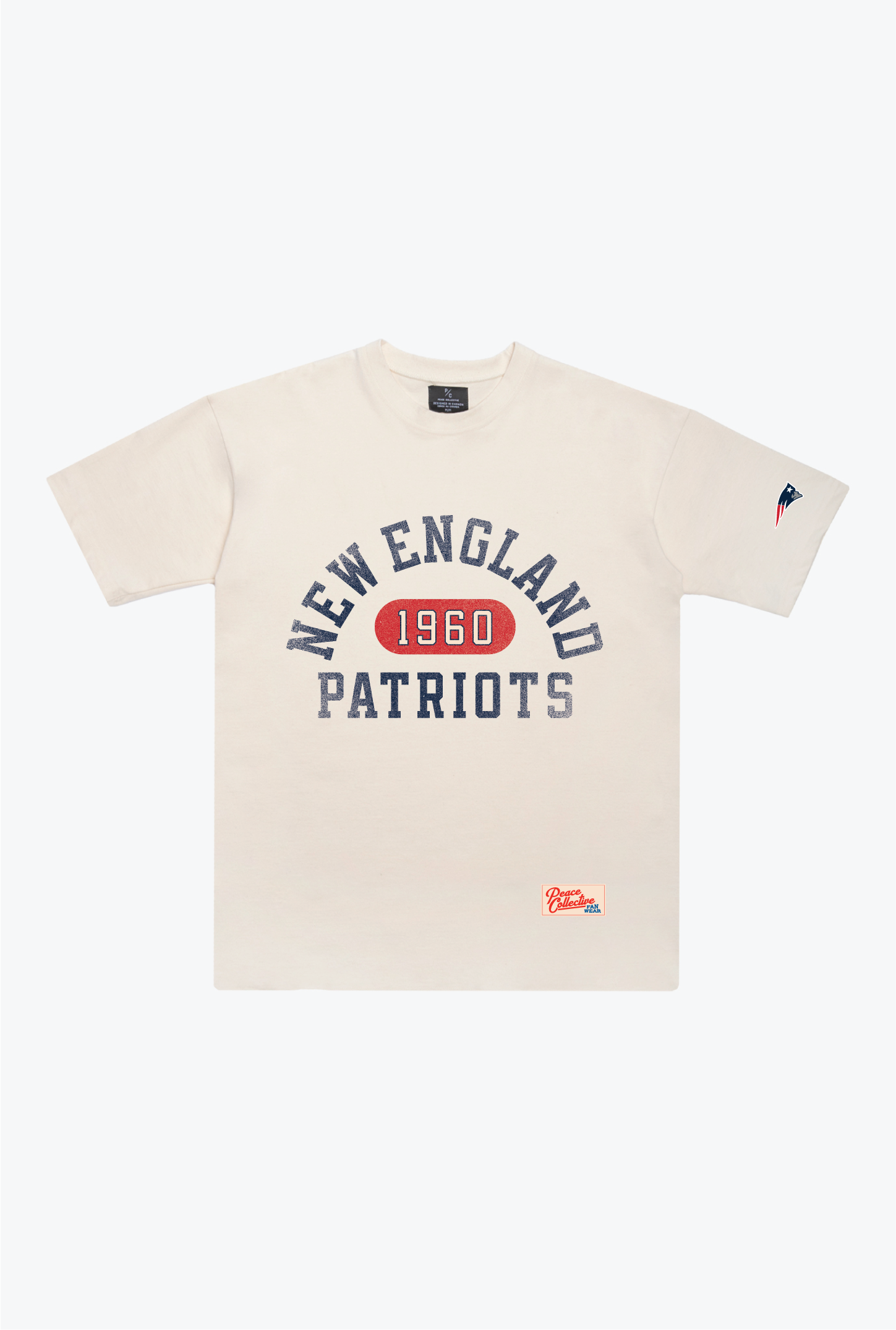 New England Patriots Athletic Club Heavyweight T-Shirt - Ivory