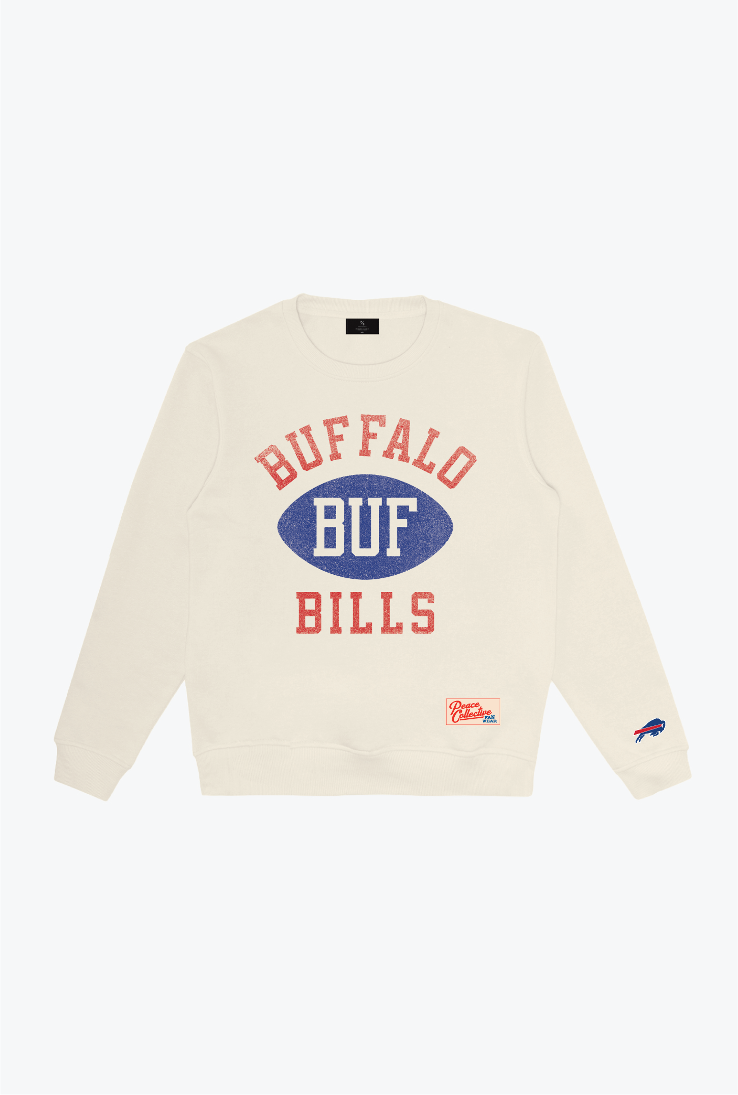 Buffalo Bills Warm Up Heavyweight Crewneck - Ivory