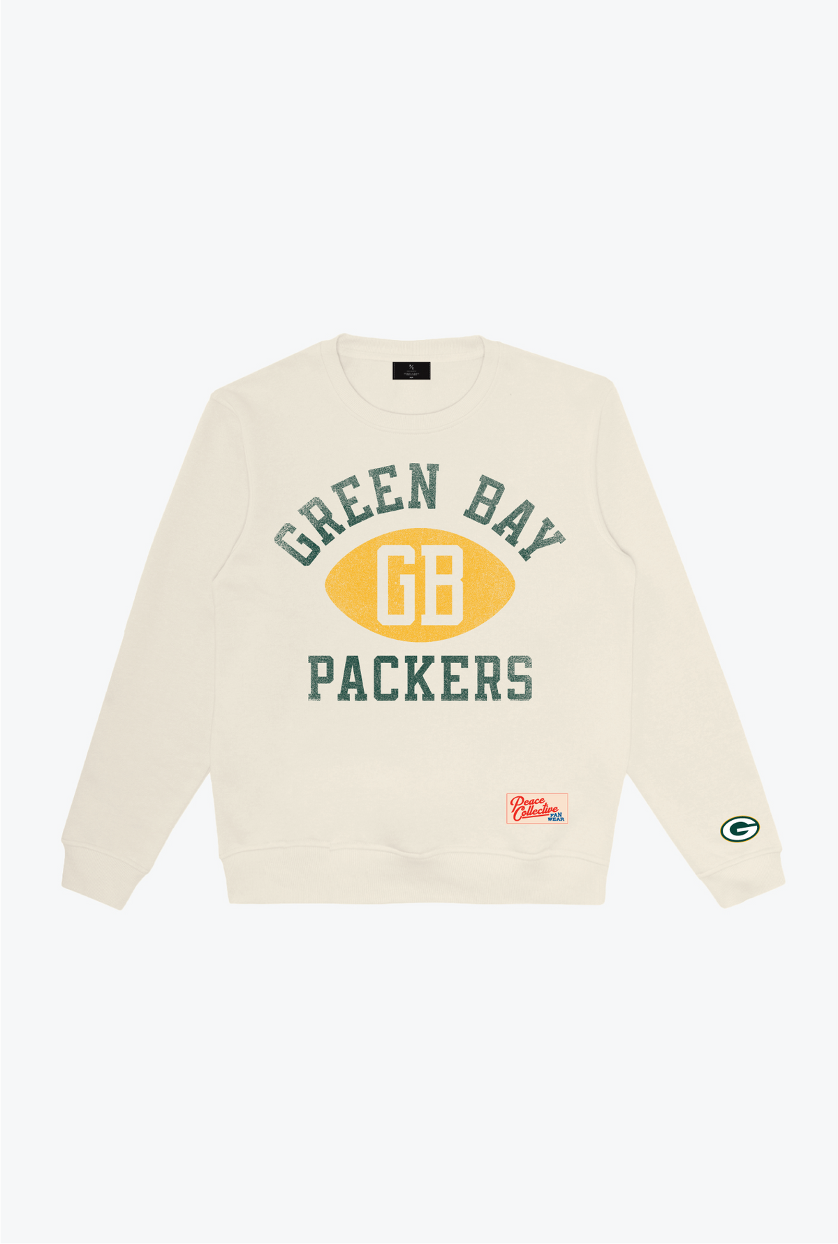 Green Bay Packers Warm Up Heavyweight Crewneck - Ivory