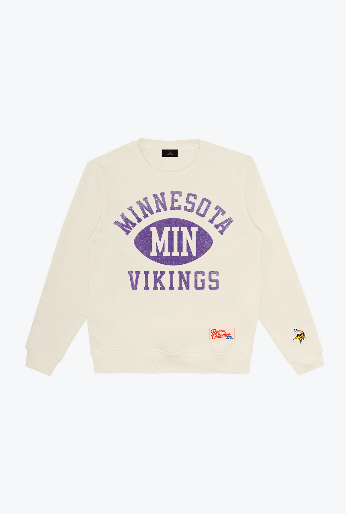 Minnesota Vikings Warm Up Heavyweight Crewneck - Ivory
