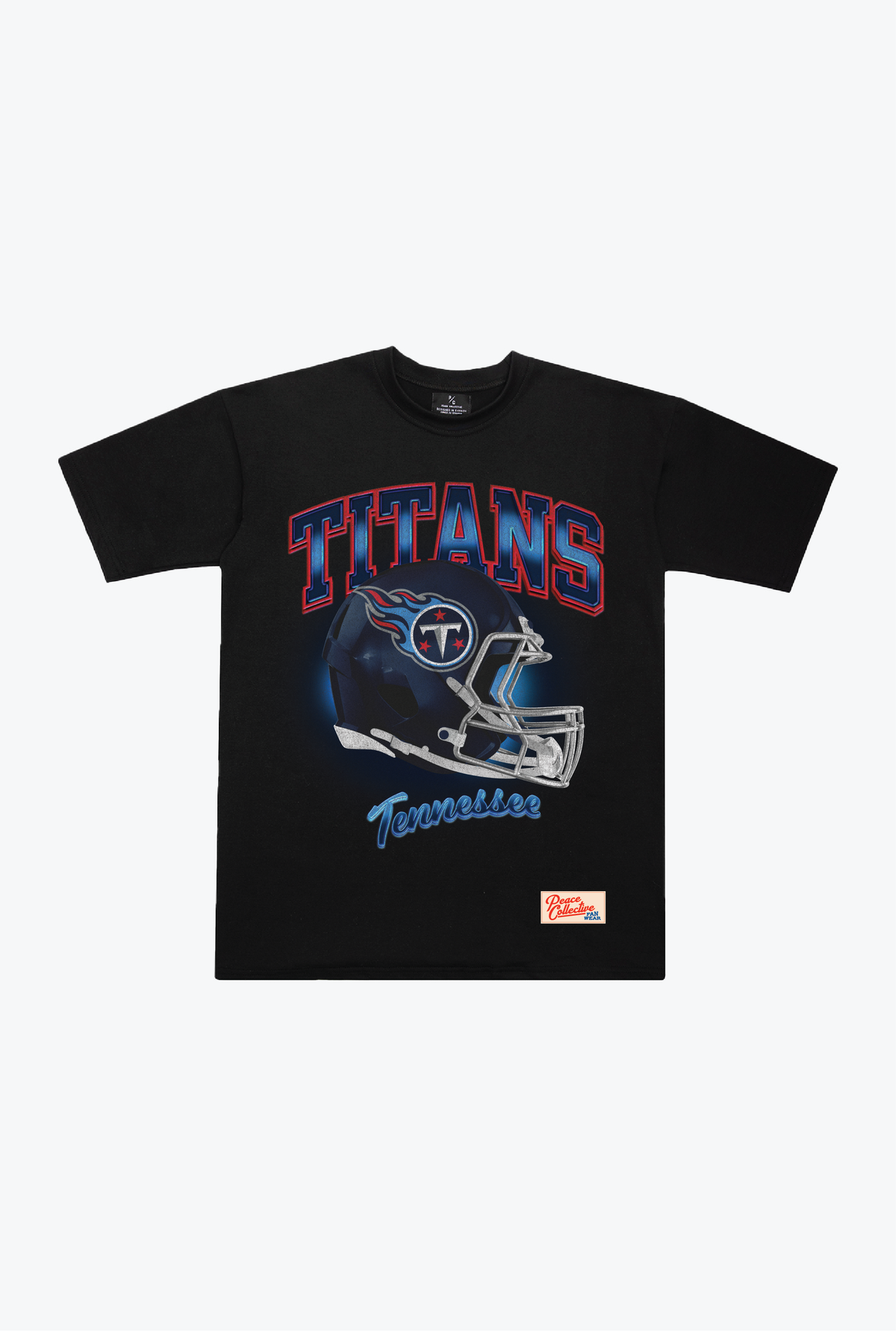 Tennessee Titans Photorealistic Vintage Heavyweight T-Shirt - Black
