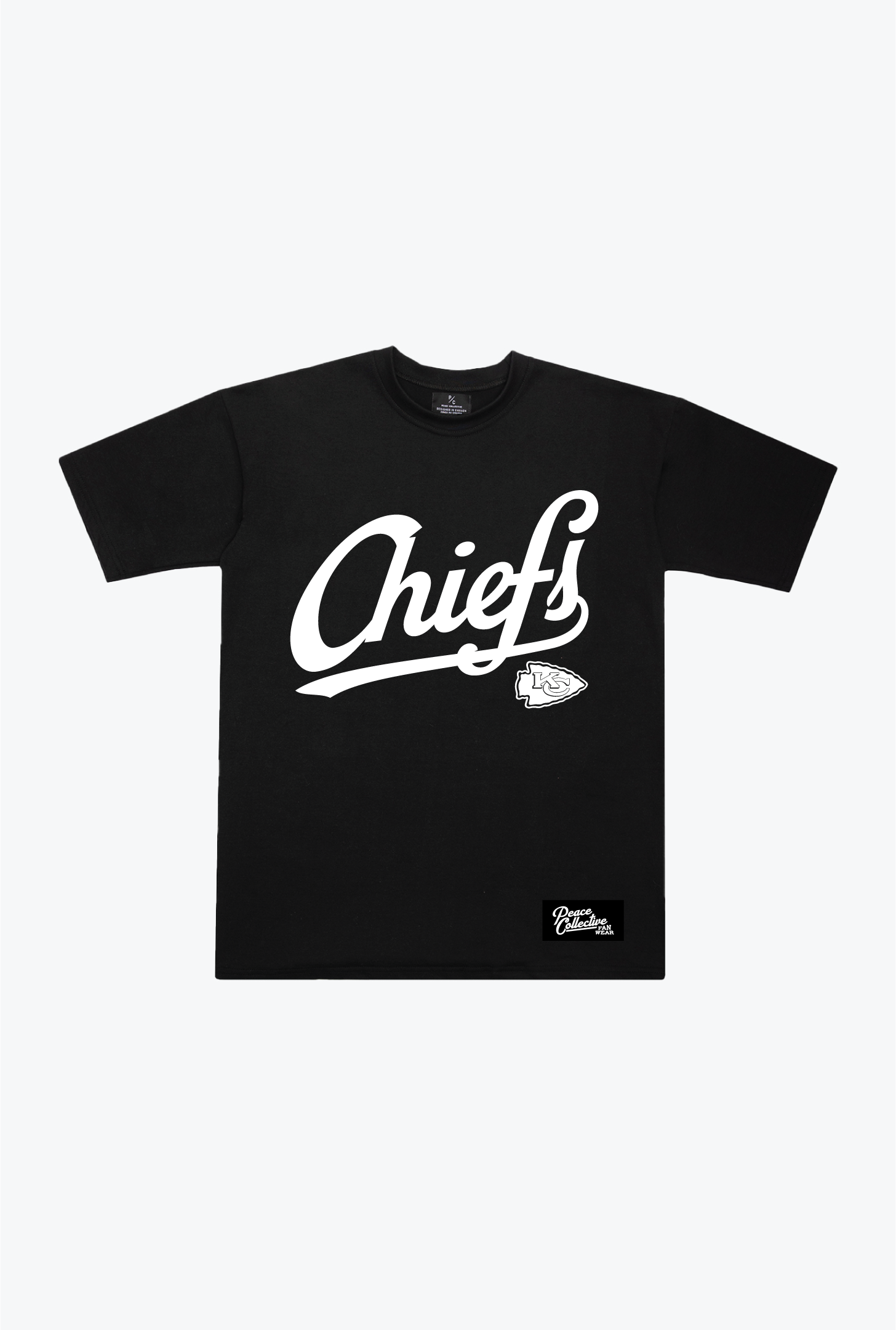 Kansas City Chiefs Script Heavyweight T-Shirt - Black