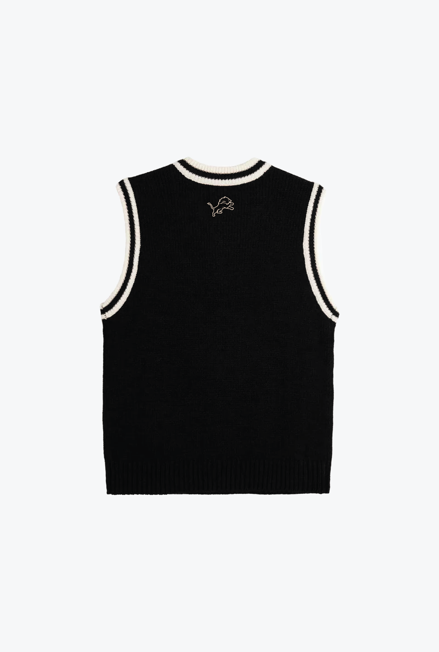 Detroit Lions Knit Sweater Vest - Black