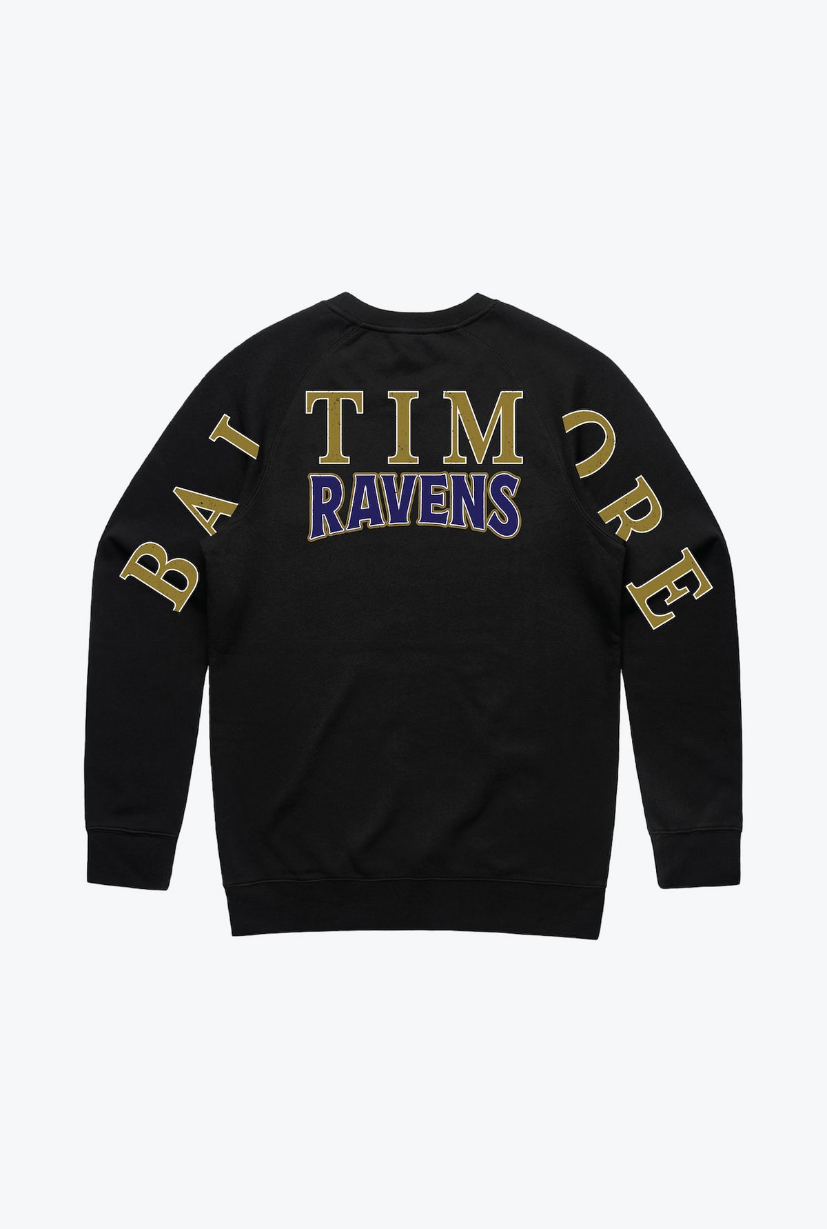 Baltimore Ravens Spirit Crewneck - Black