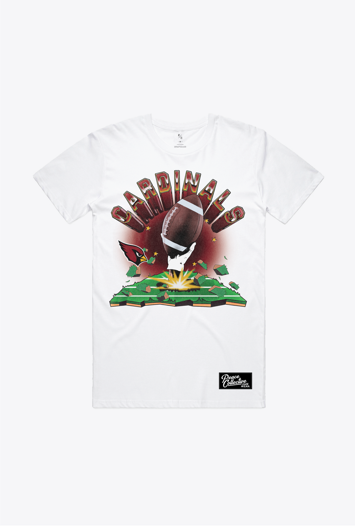 Arizona Cardinals Vintage Clubhouse T-Shirt - White